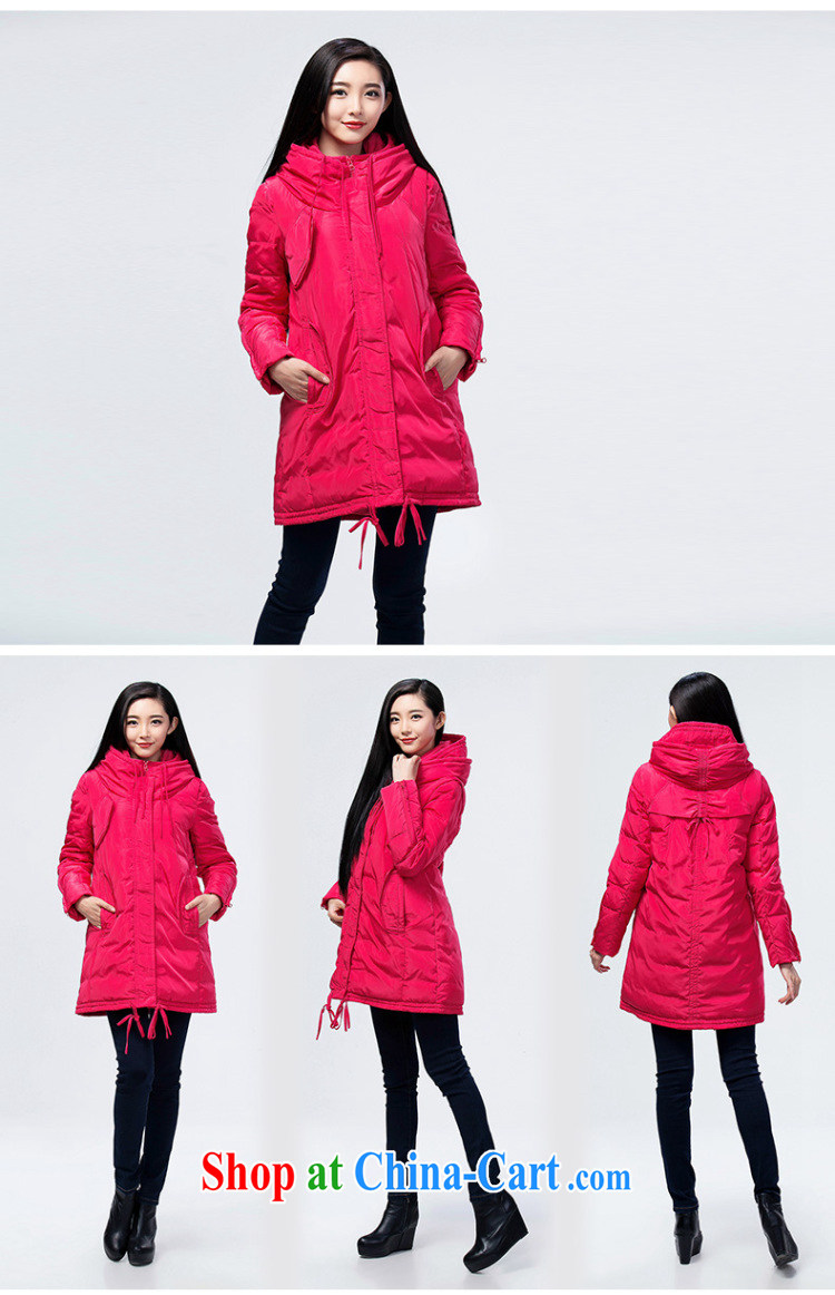 Water with thick sister 2014 winter clothing new Korean cap jacket female, long, thick S DQ 14 4055 peach XXL pictures, price, brand platters! Elections are good character, the national distribution, so why buy now enjoy more preferential! Health