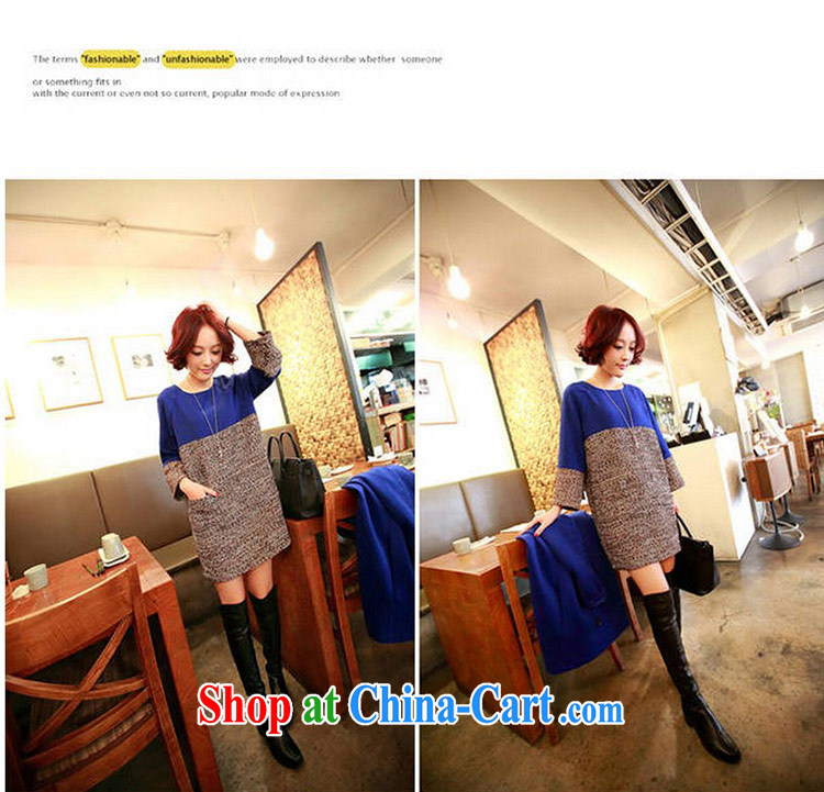 The Sarajevo while chasing 2014 autumn and winter new Korean Hit color and loose stitching thick large code dresses girls F 1120 yellow XL pictures, price, brand platters! Elections are good character, the national distribution, so why buy now enjoy more preferential! Health