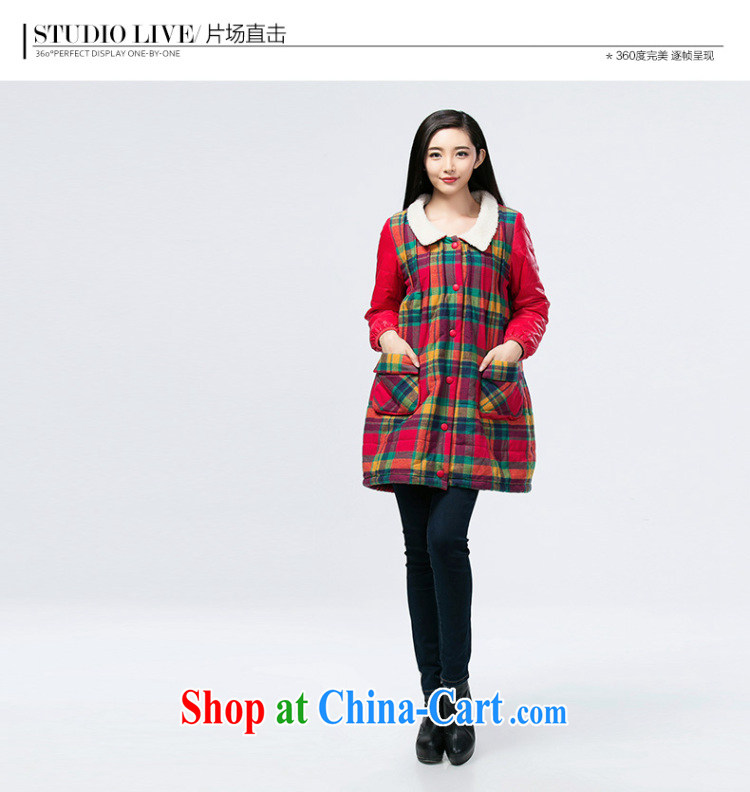 Water was indeed the XL Women fall and winter Korean cotton clothing in the women, long parka brigades