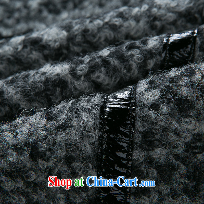 Water with new, larger female wool? windbreaker, long, 2014 Korean autumn and winter coat S DM 14 4028 new and 3 XL, water itself (SHUIMIAO), shopping on the Internet