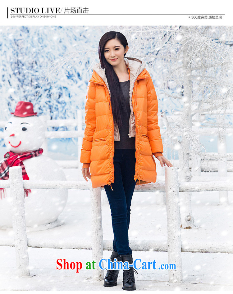 Water with thick mm larger women 2014 winter clothing Korean version on the thick jacket in women long S DO 14 4252 dark orange XXL pictures, price, brand platters! Elections are good character, the national distribution, so why buy now enjoy more preferential! Health