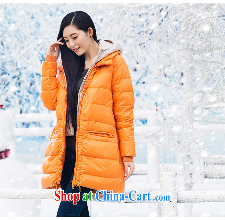 Water with thick mm larger women 2014 winter clothing Korean version on the thick jacket in women long S DO 14 4252 dark orange XXL pictures, price, brand platters! Elections are good character, the national distribution, so why buy now enjoy more preferential! Health