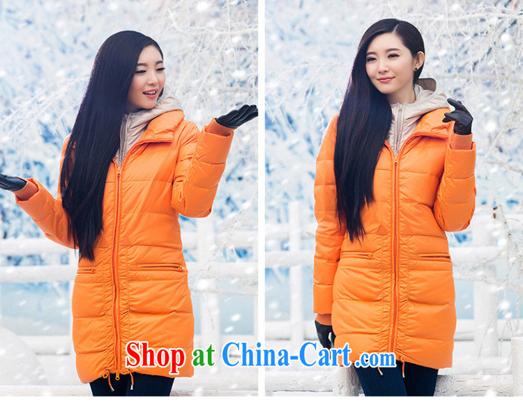 Water with thick mm larger women 2014 winter clothing Korean version on the thick jacket in women long S DO 14 4252 dark orange XXL pictures, price, brand platters! Elections are good character, the national distribution, so why buy now enjoy more preferential! Health