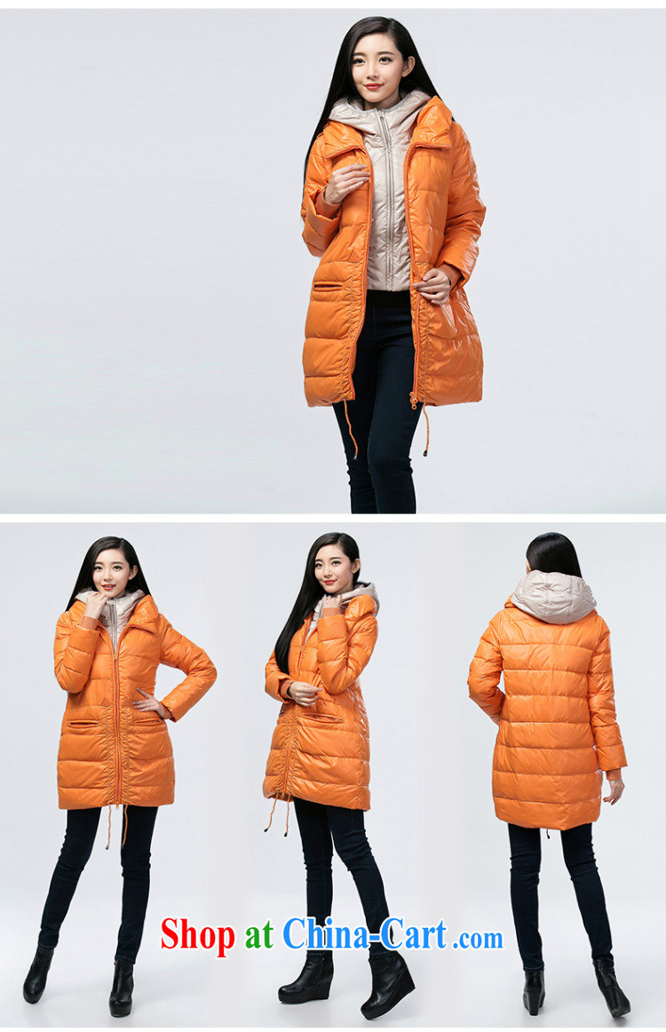 Water with thick mm larger women 2014 winter clothing Korean version on the thick jacket in women long S DO 14 4252 dark orange XXL pictures, price, brand platters! Elections are good character, the national distribution, so why buy now enjoy more preferential! Health