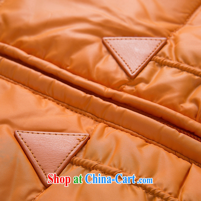 Water with thick mm larger women 2014 winter clothing Korean version on the thick jacket in women long S DO 14 4252 dark orange XXL, water itself (SHUIMIAO), and, on-line shopping