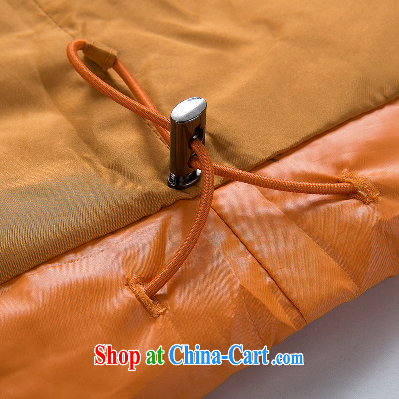 Water with thick mm larger women 2014 winter clothing Korean version on the thick jacket in women long S DO 14 4252 dark orange XXL, water itself (SHUIMIAO), and, on-line shopping