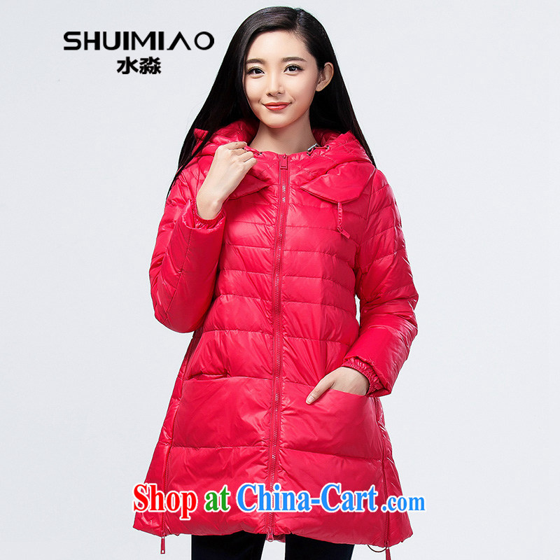 Water of 2014 autumn and winter, the female new Korean version, thick jacket in women long cultivating S DQ 14 4070 shang shi XXL