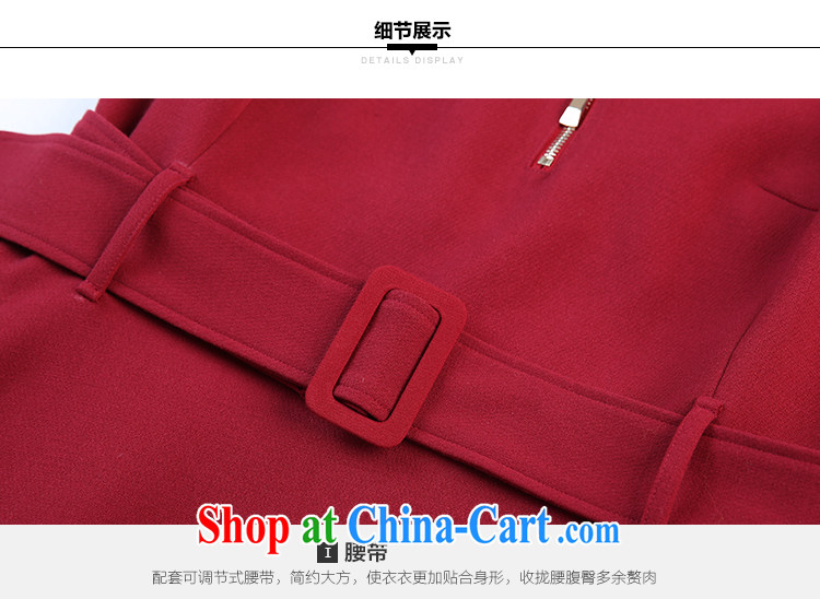 Slim LI Sau 2014 autumn and winter new, large, modern Korean elegant beauty graphics thin sleeveless solid dresses Q 6202 wine red 4 XL pictures, price, brand platters! Elections are good character, the national distribution, so why buy now enjoy more preferential! Health