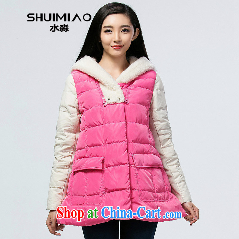 Water with larger women mm thick winter clothes 2014 new Korean version thick jacket, long S DQ 14 4154 air Yang toner XXL