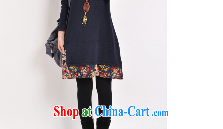 HIV/AIDS covered by autumn 2014 the new female Korean larger female floral stitching thick long-sleeved solid dresses DM 109 green XXL pictures, price, brand platters! Elections are good character, the national distribution, so why buy now enjoy more preferential! Health