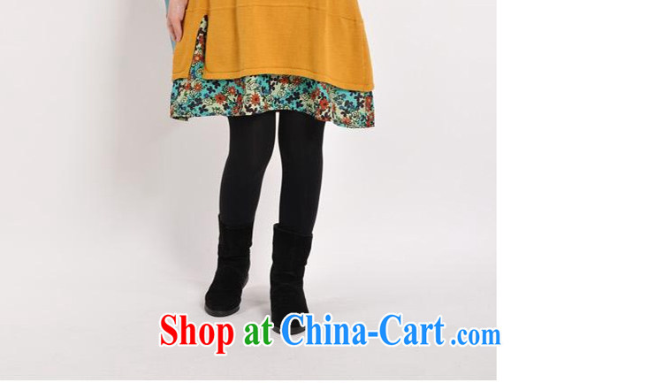 HIV/AIDS covered by autumn 2014 the new female Korean larger female floral stitching thick long-sleeved solid dresses DM 109 green XXL pictures, price, brand platters! Elections are good character, the national distribution, so why buy now enjoy more preferential! Health