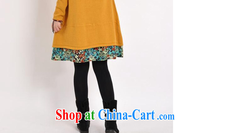 HIV/AIDS covered by autumn 2014 the new female Korean larger female floral stitching thick long-sleeved solid dresses DM 109 green XXL pictures, price, brand platters! Elections are good character, the national distribution, so why buy now enjoy more preferential! Health