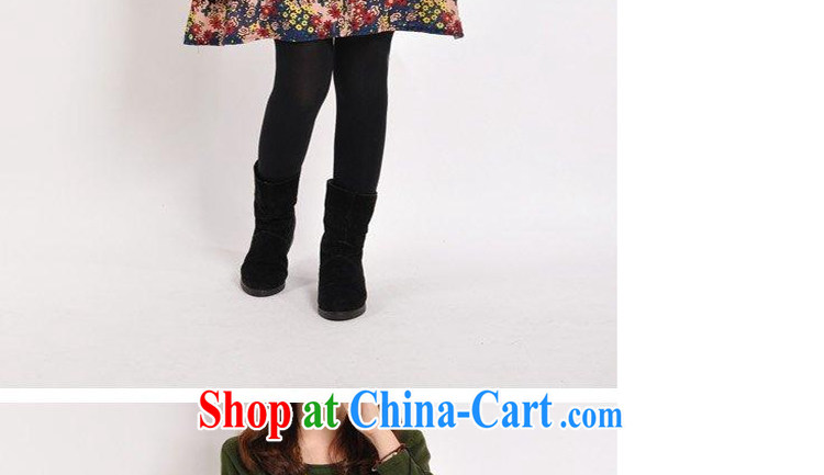 HIV/AIDS covered by autumn 2014 the new female Korean larger female floral stitching thick long-sleeved solid dresses DM 109 green XXL pictures, price, brand platters! Elections are good character, the national distribution, so why buy now enjoy more preferential! Health