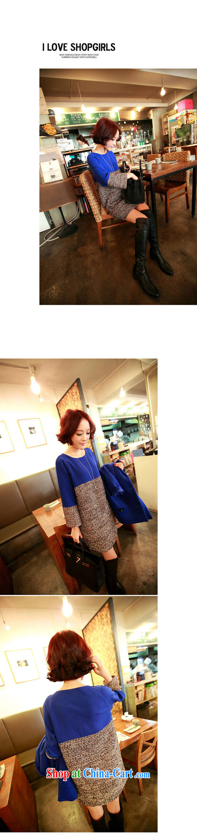 JANDL Women fall 2014 with new and modern Korean stitching, hit the color code female dress blue L pictures, price, brand platters! Elections are good character, the national distribution, so why buy now enjoy more preferential! Health