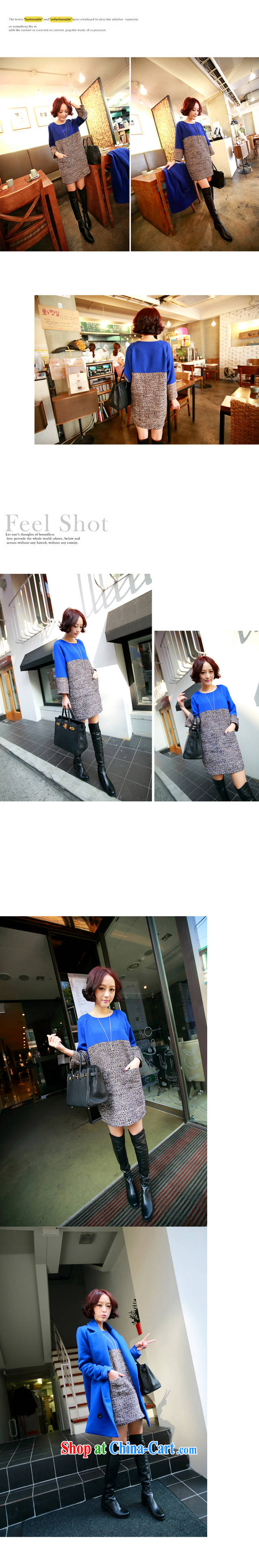 JANDL Women fall 2014 with new and modern Korean stitching, hit the color code female dress blue L pictures, price, brand platters! Elections are good character, the national distribution, so why buy now enjoy more preferential! Health