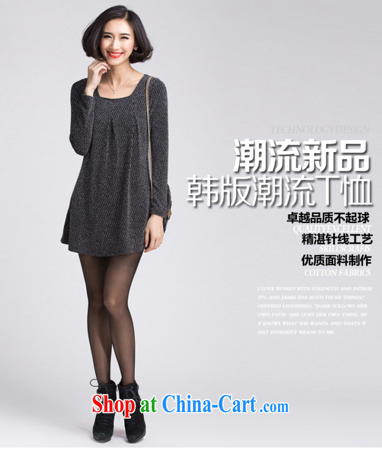 Zhang Lin , the fat increase code mm thick Autumn with new 2015 T shirt Korean loose the code for T-shirt long-sleeved video thin solid T-shirt female black 4 XL pictures, price, brand platters! Elections are good character, the national distribution, so why buy now enjoy more preferential! Health