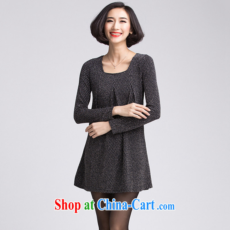Zhang Lin , the fat increase code mm thick autumn the new 2015 T T-shirt Han version loose the code for T-shirt long-sleeved video thin solid T-shirt female black 4 XL, Zhang Lin (ZHANGLINFEI), online shopping