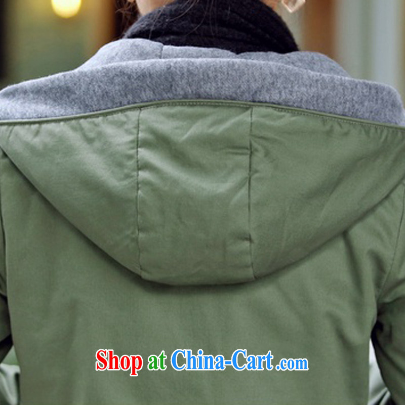 Tang year 2015 Spring and Autumn and new, larger women, leisure, long jacket, Windbreaker thick edition card the color 2 XL, Tang, and shopping on the Internet