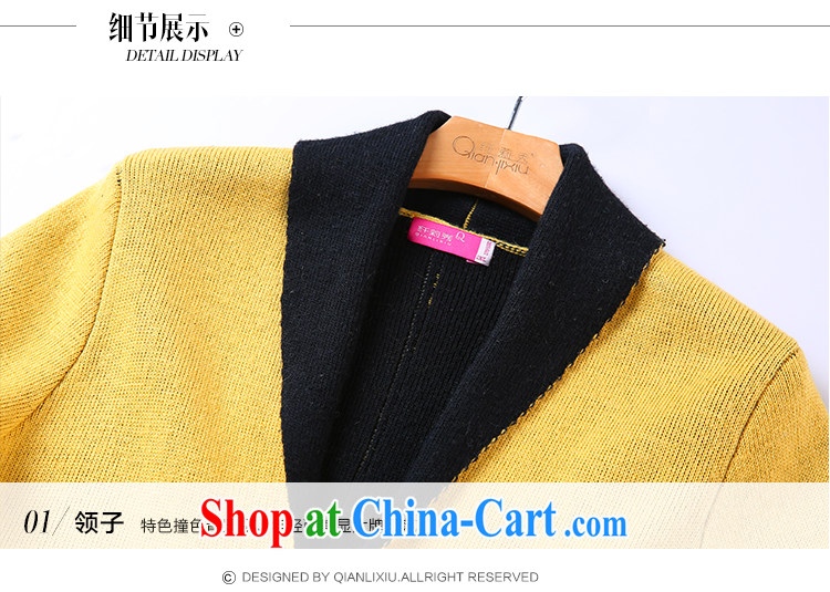 Slim LI Sau 2014 autumn and winter new, larger female Lounge, knitting wool sweater cardigan jacket Q 5998 black 3 XL pictures, price, brand platters! Elections are good character, the national distribution, so why buy now enjoy more preferential! Health