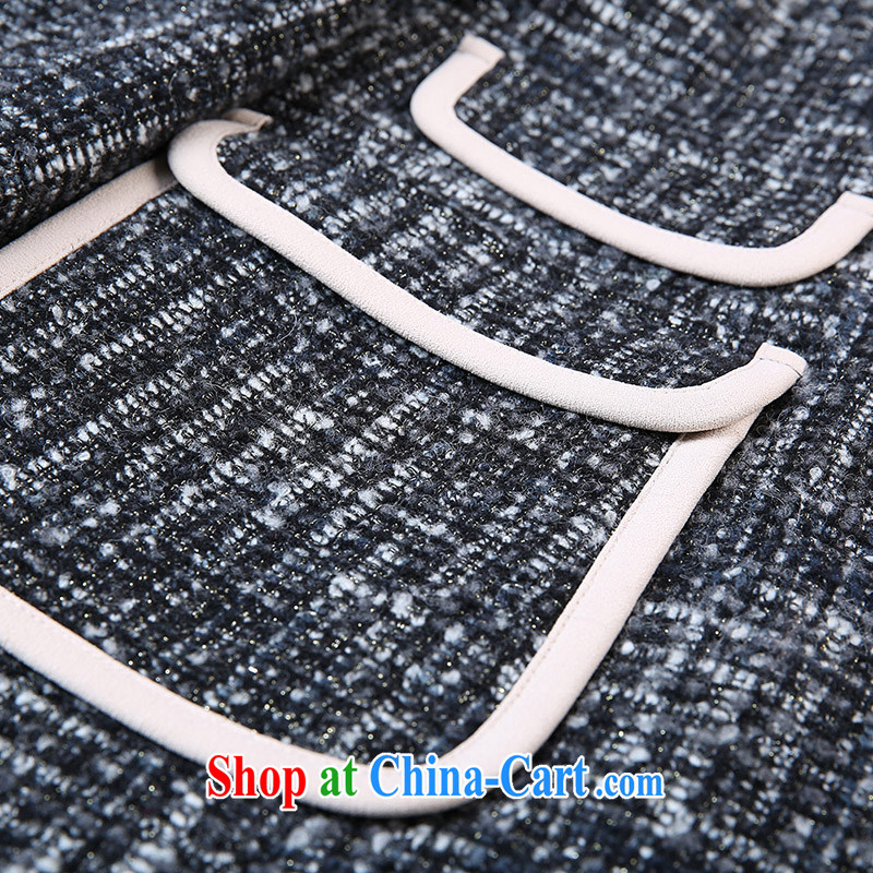 Slim Li-su 2014 autumn and winter new, large, stylish and female double-bubble cuff is sub-coat jacket Q 6613 black L, slim Li-su, and shopping on the Internet
