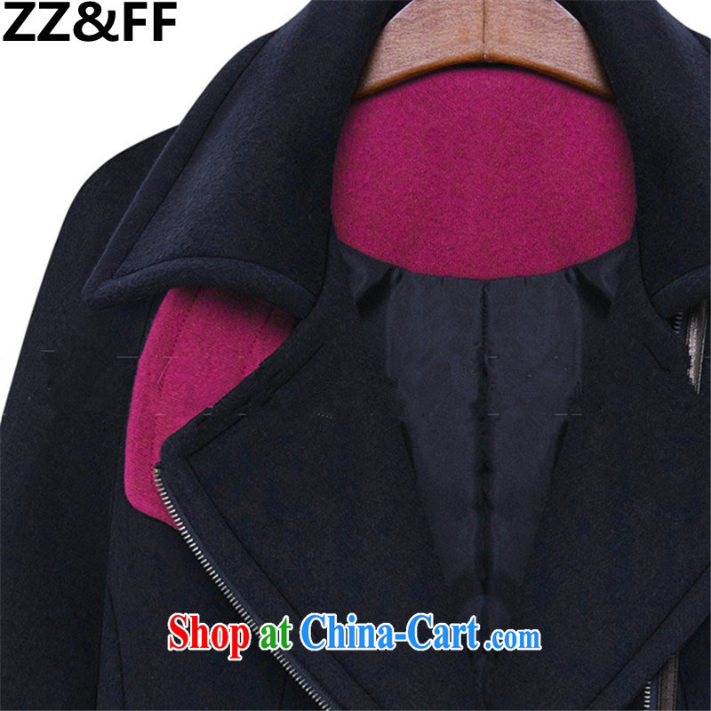 ZZ &FF and indeed increase, women mm thick 2015 spring new, so jacket, long hair, it coats female Tibetan cyan XXXXXL, ZZ &FF, shopping on the Internet