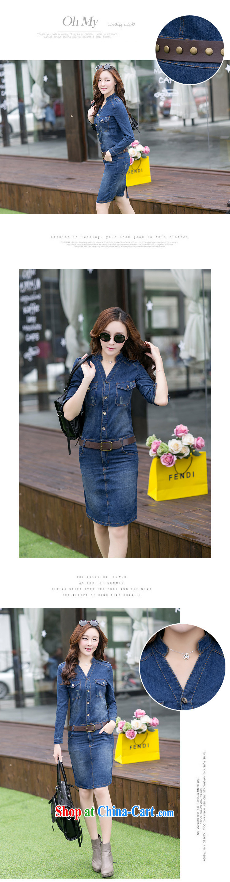 42 multi-yi 2015 female long-sleeved BEAUTY package and graphics thin V-neck style denim dress 1048 dark blue, lap S code pictures, price, brand platters! Elections are good character, the national distribution, so why buy now enjoy more preferential! Health