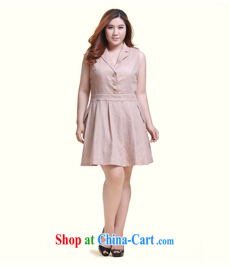 Slim Li Su-new, larger ladies sleeveless jacket lapel handsome A swing dresses Q 6218 card with 4 XL pictures, price, brand platters! Elections are good character, the national distribution, so why buy now enjoy more preferential! Health