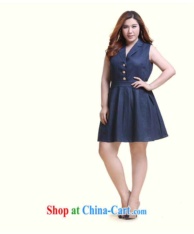 Slim Li Su-new, larger ladies sleeveless jacket lapel handsome A swing dresses Q 6218 card with 4 XL pictures, price, brand platters! Elections are good character, the national distribution, so why buy now enjoy more preferential! Health