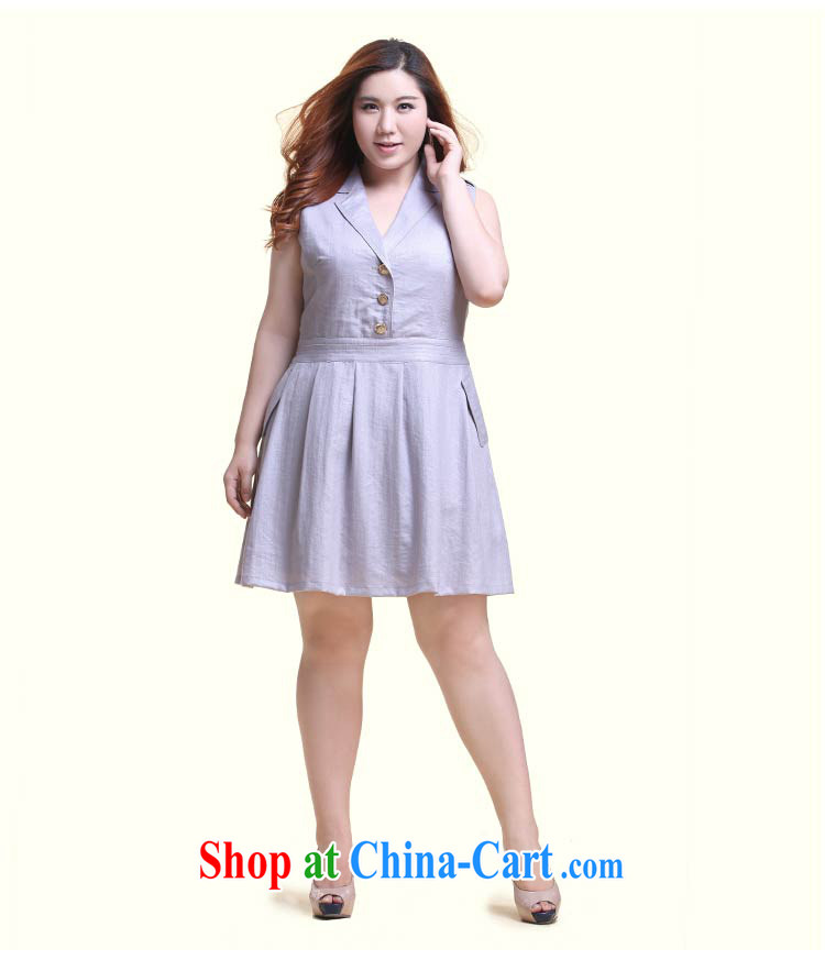 Slim Li Su-new, larger ladies sleeveless jacket lapel handsome A swing dresses Q 6218 card with 4 XL pictures, price, brand platters! Elections are good character, the national distribution, so why buy now enjoy more preferential! Health