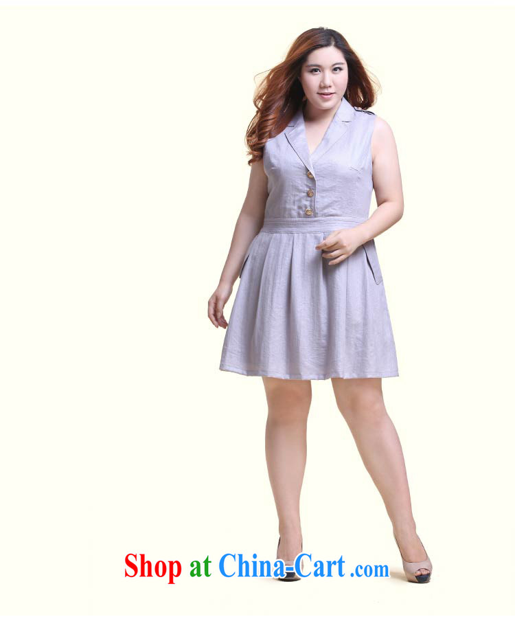 Slim Li Su-new, larger ladies sleeveless jacket lapel handsome A swing dresses Q 6218 card with 4 XL pictures, price, brand platters! Elections are good character, the national distribution, so why buy now enjoy more preferential! Health