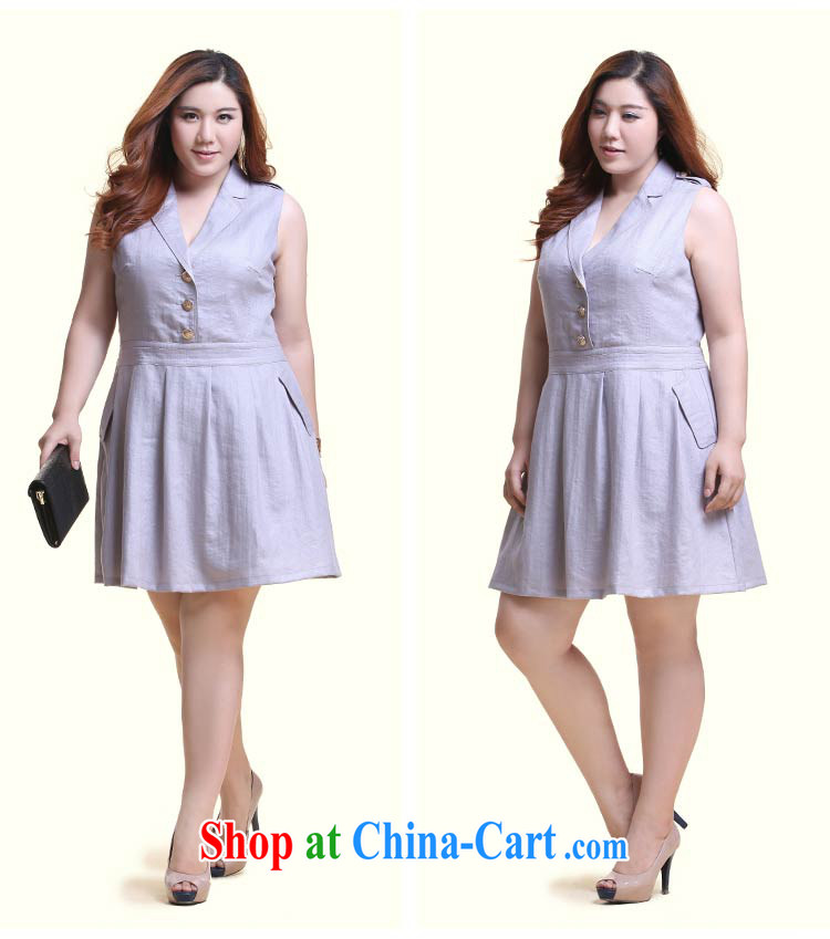 Slim Li Su-new, larger ladies sleeveless jacket lapel handsome A swing dresses Q 6218 card with 4 XL pictures, price, brand platters! Elections are good character, the national distribution, so why buy now enjoy more preferential! Health