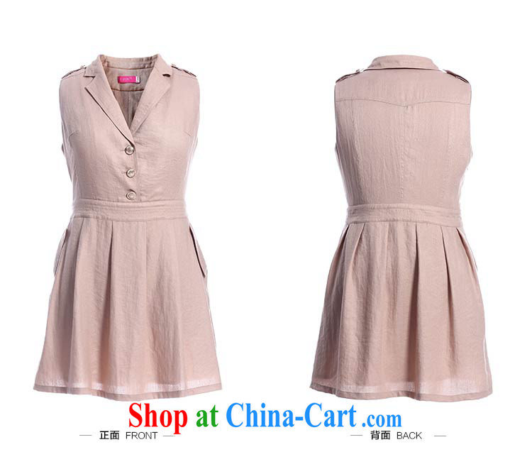 Slim Li Su-new, larger ladies sleeveless jacket lapel handsome A swing dresses Q 6218 card with 4 XL pictures, price, brand platters! Elections are good character, the national distribution, so why buy now enjoy more preferential! Health