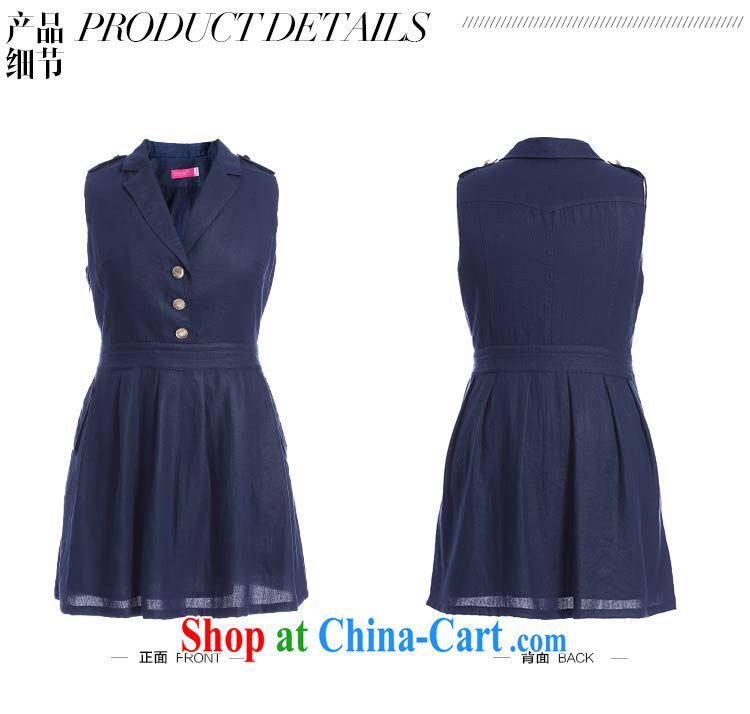 Slim Li Su-new, larger ladies sleeveless jacket lapel handsome A swing dresses Q 6218 card with 4 XL pictures, price, brand platters! Elections are good character, the national distribution, so why buy now enjoy more preferential! Health