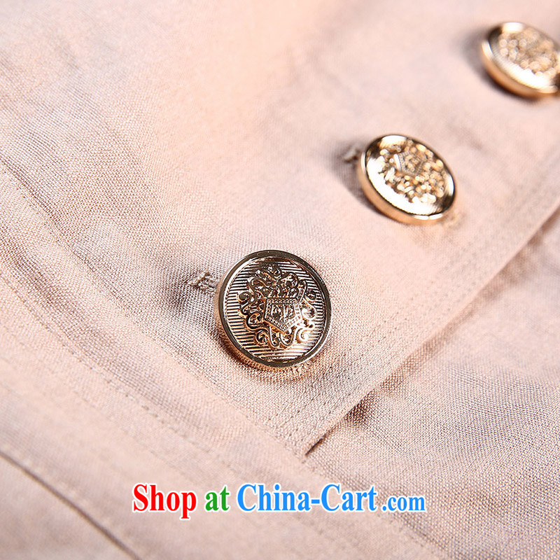 Slim Li Su-new, larger ladies sleeveless jacket lapel handsome A swing dresses Q 6218 card with 4 XL, slim Li-su, and shopping on the Internet