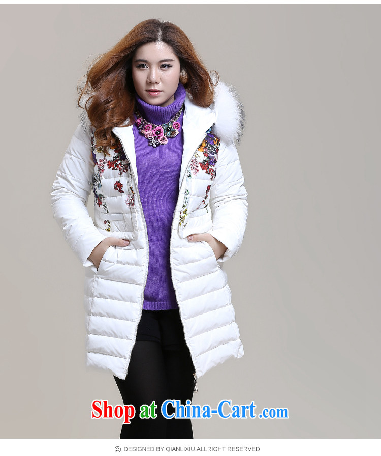 Slim LI Sau 2014 autumn and winter new larger female stylish stamp duty in cultivating long jacket coat Q 6110 pink 4 XL pictures, price, brand platters! Elections are good character, the national distribution, so why buy now enjoy more preferential! Health