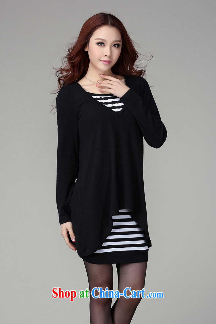 The delivery package as soon as possible e-mail is the XL female dresses Korean lady two-piece striped vest skirt sweater, a video thin long-sleeved short skirt black XL approximately 125 - 140 Jack pictures, price, brand platters! Elections are good character, the national distribution, so why buy now enjoy more preferential! Health