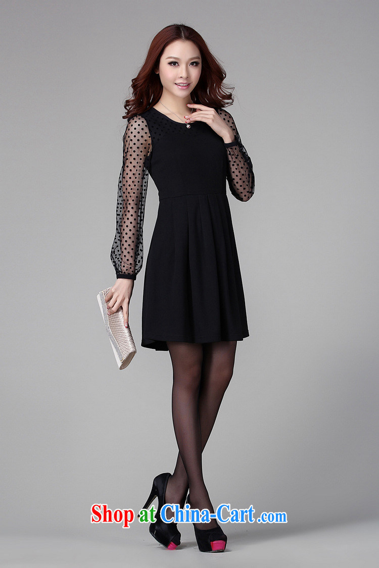 The delivery package as soon as possible e-mail is the XL female dresses Korean OL commuting professional wave-stitching long-sleeved knitted solid skirt Lady Black black 4 XL approximately 185 - 200 Jack pictures, price, brand platters! Elections are good character, the national distribution, so why buy now enjoy more preferential! Health