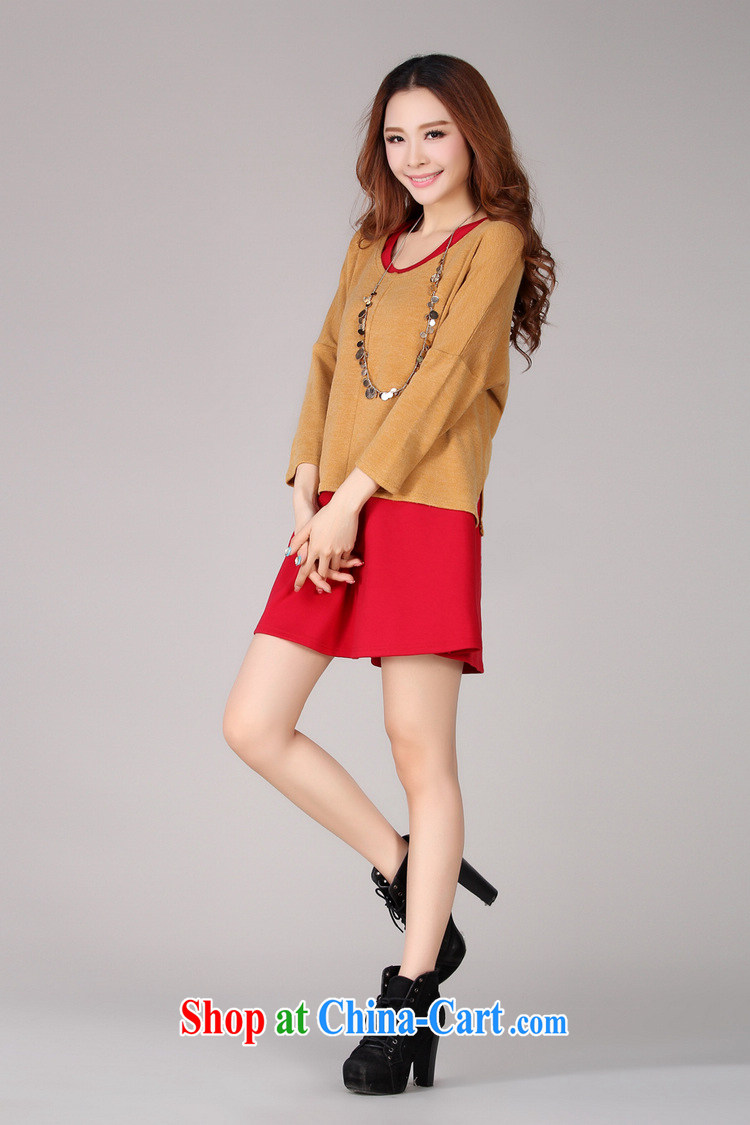 The delivery package as soon as possible by the fertilizer XL women dresses 2014 fall and winter with new, two-piece red vest solid knit dress long red and yellow 4 XL approximately 165 - 175 Jack pictures, price, brand platters! Elections are good character, the national distribution, so why buy now enjoy more preferential! Health