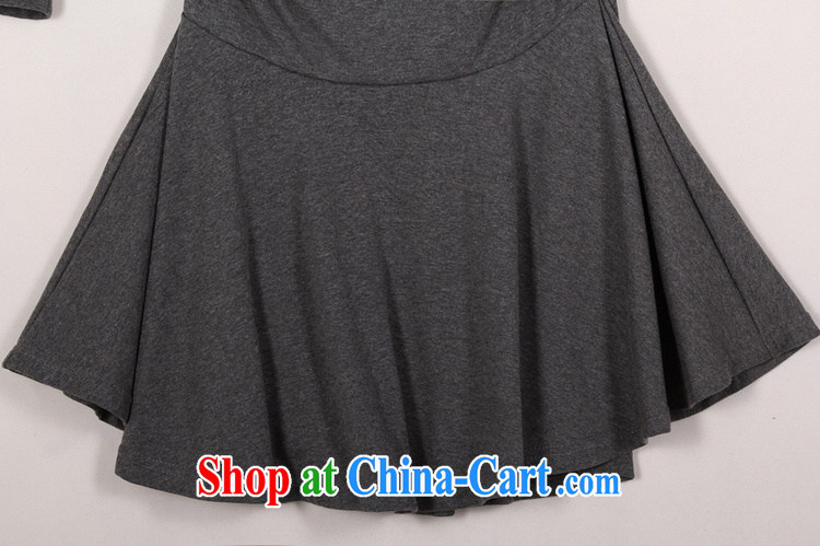 The delivery package as soon as possible by the fat increase, female dresses 2014 fall and winter season new minimalist V collar stretch long-sleeved thin waist skirts knitted gray XXL approximately 140 - 160 Jack pictures, price, brand platters! Elections are good character, the national distribution, so why buy now enjoy more preferential! Health