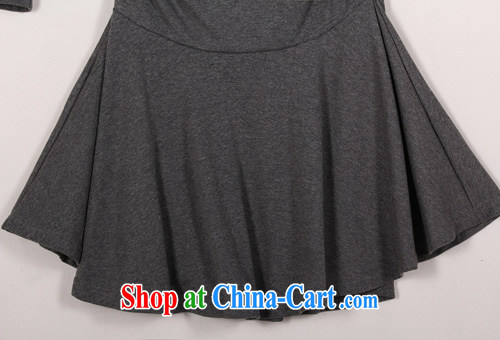 The delivery package as soon as possible by the fat increase, female dresses 2014 fall and winter season new minimalist V collar stretch long-sleeved thin waist skirts knitted gray XXL approximately 140 - 160 Jack pictures, price, brand platters! Elections are good character, the national distribution, so why buy now enjoy more preferential! Health