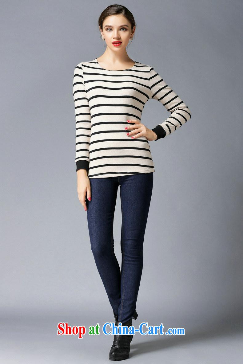 C . B .2,014 autumn and winter clothes new Korean Beauty loose video thin and thick and long-sleeved, long cotton lace thick solid shirt 3047 apricot XXXL pictures, price, brand platters! Elections are good character, the national distribution, so why buy now enjoy more preferential! Health