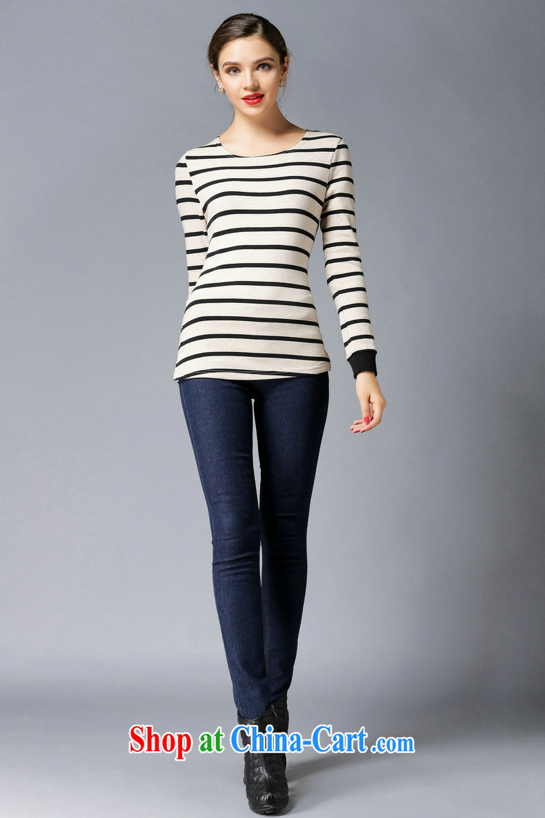 C . B .2,014 autumn and winter clothes new Korean Beauty loose video thin and thick and long-sleeved, long cotton lace thick solid shirt 3047 apricot XXXL pictures, price, brand platters! Elections are good character, the national distribution, so why buy now enjoy more preferential! Health