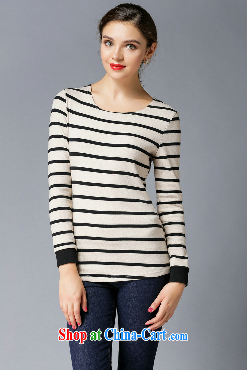 C . B .2,014 autumn and winter clothes new Korean Beauty loose video thin and thick and long-sleeved, long cotton lace thick solid shirt 3047 apricot XXXL pictures, price, brand platters! Elections are good character, the national distribution, so why buy now enjoy more preferential! Health
