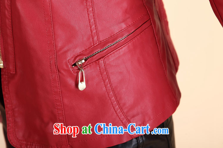 The line to take the ramp flap waist-high, quilted coat the commute the Code women leather jacket PU larger jacket 4693 - 8 deep red 5 XL pictures, price, brand platters! Elections are good character, the national distribution, so why buy now enjoy more preferential! Health