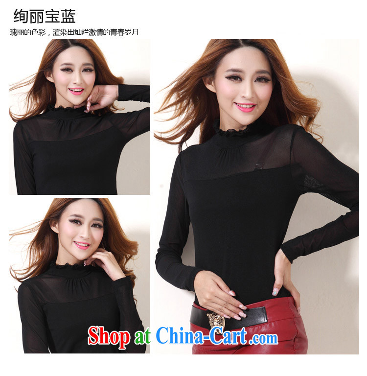 The ink marks spring 2015 new, larger female Korean style high-collar cultivating ground 100 ol-solid T-shirt simple and long-sleeved thick mmt-shirt T-shirt 1855 flocking take black thin 4 XL (recommendations 145 - 155 jack) pictures, price, brand platters! Elections are good character, the national distribution, so why buy now enjoy more preferential! Health