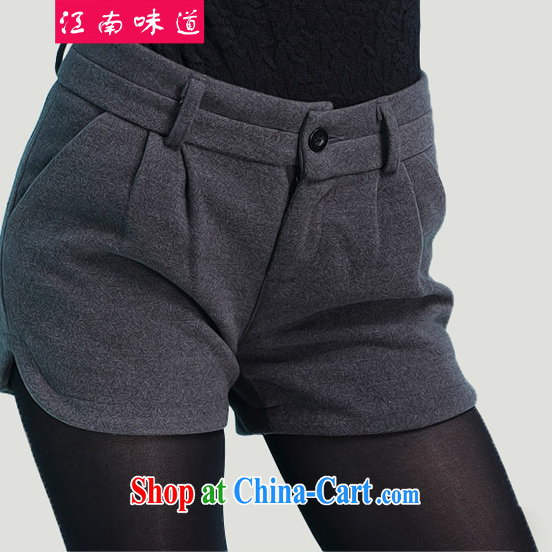 taste in Gangnam-gu, the girls fall and winter with thick, female video thin, Jack 200 mm thick graphics thin Korean version is gross shorts hot pants 2159 wine red 5 XL Gangnam, taste, shopping on the Internet
