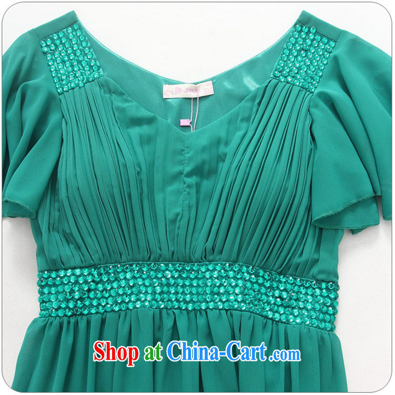 Constitution, colorful package mail female dresses new Europe style lady snow woven skirts, Yoo staples high waist short short-sleeve XL small dress video thin green 3 XL 160 - 180 jack, constitution, Jacob (QIANYAZI), online shopping