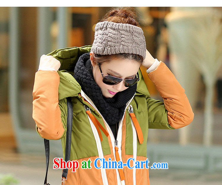 Arthur magic Yi, female winter clothes 2014 new Korean military with a quilted coat woman jacket thick larger leisure cotton clothing Womens parka brigades