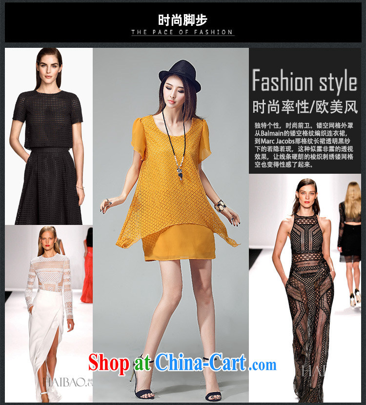 Morning would be 2015 summer new Korea and indeed increase, female fat sister 100 a video thin woven embroidery Openwork grid stitching snow woven dresses black 4XL pictures, price, brand platters! Elections are good character, the national distribution, so why buy now enjoy more preferential! Health