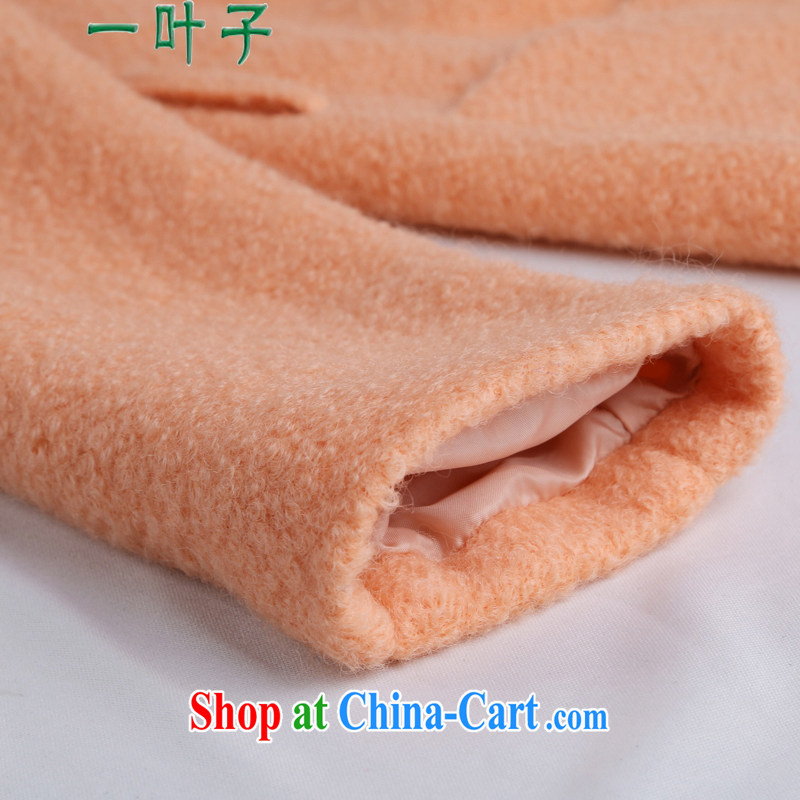 A leaf 2014 winter clothing New, and indeed increase the beauty, Hair coat so jacket girls orange XXXXXL, a leaf, and shopping on the Internet